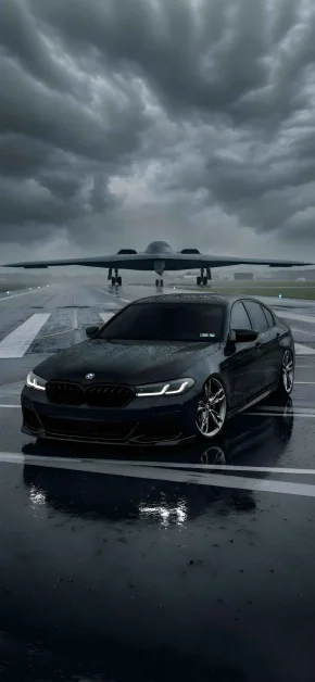 30 Best HD BMW iPhone Wallpapers (4K M Series & Classic) 25 bmw-stealth-bomber-stormy-sky-iphone-wallpaper