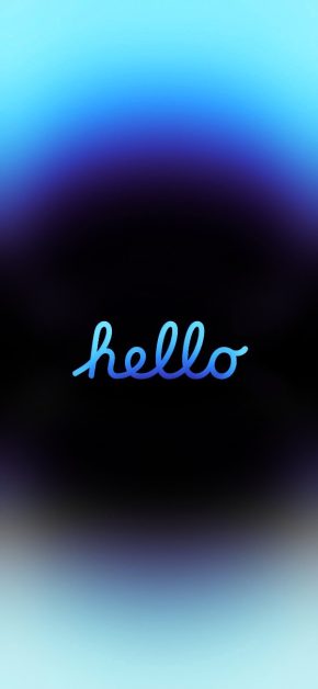 18 Free "Hello" iPhone Wallpapers — Neon, Gradient & Glass Style 6 hello-cyan-blue-gradient-iphone-wallpape