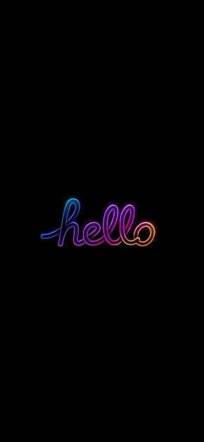 18 Free "Hello" iPhone Wallpapers — Neon, Gradient & Glass Style 15 hello-rainbow-neon-glow-iphone-wallpaper