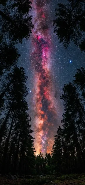 iphone-wallpaper-milky-way-forest-canopy-fisheye