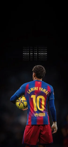 Lamine Yamal Football Wallpapers for iPhone (4K/HD) 6 lamine-yamal-barcelona-focus-on-mission-iphone-wallpaper