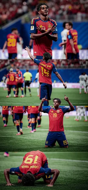Lamine Yamal Football Wallpapers for iPhone (4K/HD) 10 lamine-yamal-celebration-photos-grid-iphone-wallpaper