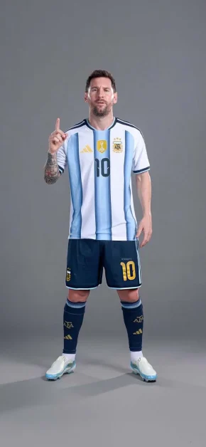 Best Lionel Messi Wallpapers for iPhone: Download Free HD Backgrounds 1 lionel-messi-argentina-pointing-up-iphone-wallpaper