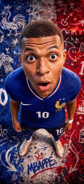 Kylian Mbappé Wallpapers: Best 4K & OLED iPhone Backgrounds 8 mbappe-france-number-10-jersey-graffiti-wallpaper-iphone