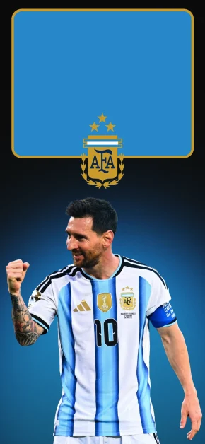 Best Lionel Messi Wallpapers for iPhone: Download Free HD Backgrounds 11 messi-afa-3-star-crest-blue-ios-wallpaper-template