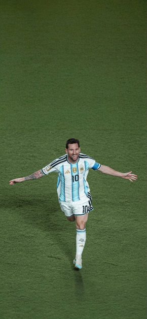 Best Lionel Messi Wallpapers for iPhone: Download Free HD Backgrounds 13 messi-argentina-running-celebration-pitch-phone-wallpaper