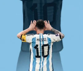 Lionel Messi FIFA iPhone Wallpapers | HD & 4K Backgrounds 12 messi-ear-celebration-silhouette-argentina-blue-background-wallpaper