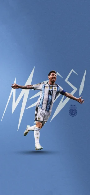 Best Lionel Messi Wallpapers for iPhone: Download Free HD Backgrounds 22 messi-graphic-art-blue-aesthetic-iphone-wallpaper