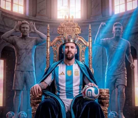 Lionel Messi FIFA iPhone Wallpapers | HD & 4K Backgrounds 15 messi-king-throne-golden-crown-argentina-jersey-royal-edit-wallpaper
