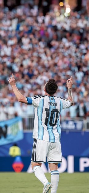 Best Lionel Messi Wallpapers for iPhone: Download Free HD Backgrounds 24 messi-number-10-jersey-pointing-up-hd-wallpaper-iphone
