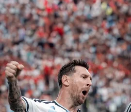 Lionel Messi FIFA iPhone Wallpapers | HD & 4K Backgrounds 18 messi-roaring-fist-raised-argentina-fans-world-cup-2026-wallpaper