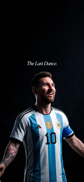 Best Lionel Messi Wallpapers for iPhone: Download Free HD Backgrounds 26 messi-the-last-dance-argentina-black-wallpaper