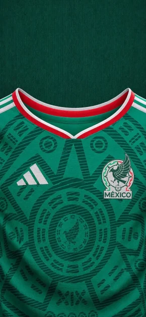 The Ultimate FIFA Home Kit Jersey iPhone Wallpapers Collection 11 mexico-soccer-jersey-home-kit-iphone-wallpaper