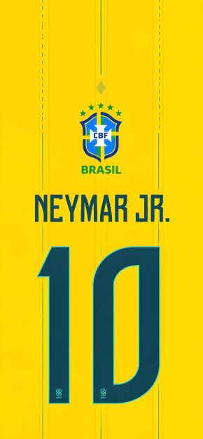 neymar-jr-number-10-brazil-yellow-jersey-name-wallpaper
