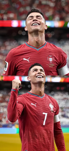 Cristiano Ronaldo World Cup iPhone Wallpapers | 4K & HD 13 ronaldo-portugal-7-laughing-celebration-double-shot-world-cup-2026-wallpaper