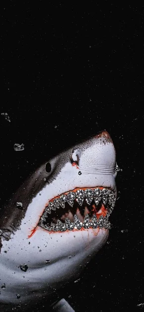 8K Wallpapers: Free Ultra HD 8K iPad & iPhone Backgrounds 16 shark-with-diamond-teeth-grillz-phonk-drip-wallpaper