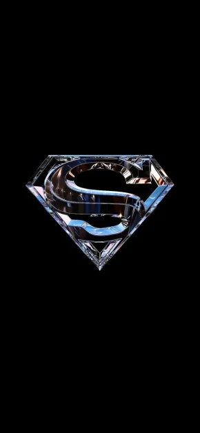 superman-chrome-logo-dark-wallpaper